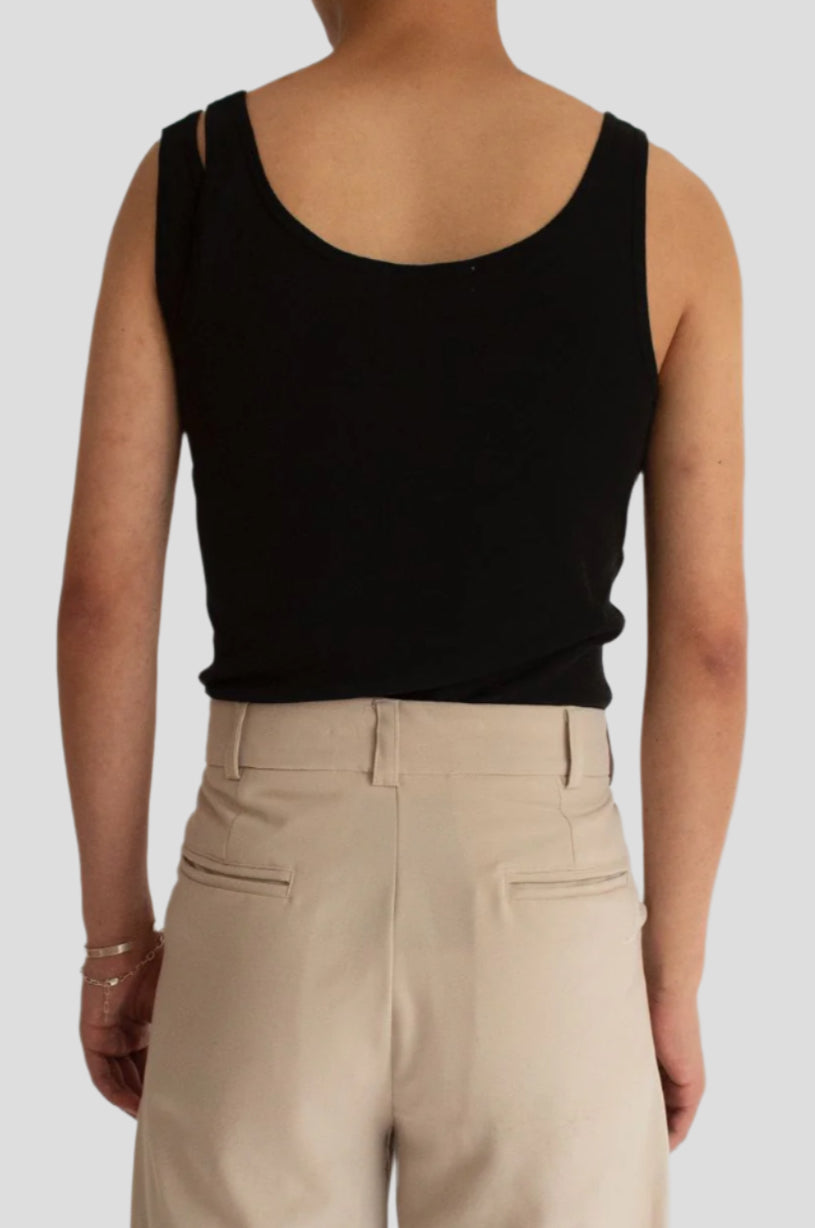 DOUBLE SHOULDER TANK TOP