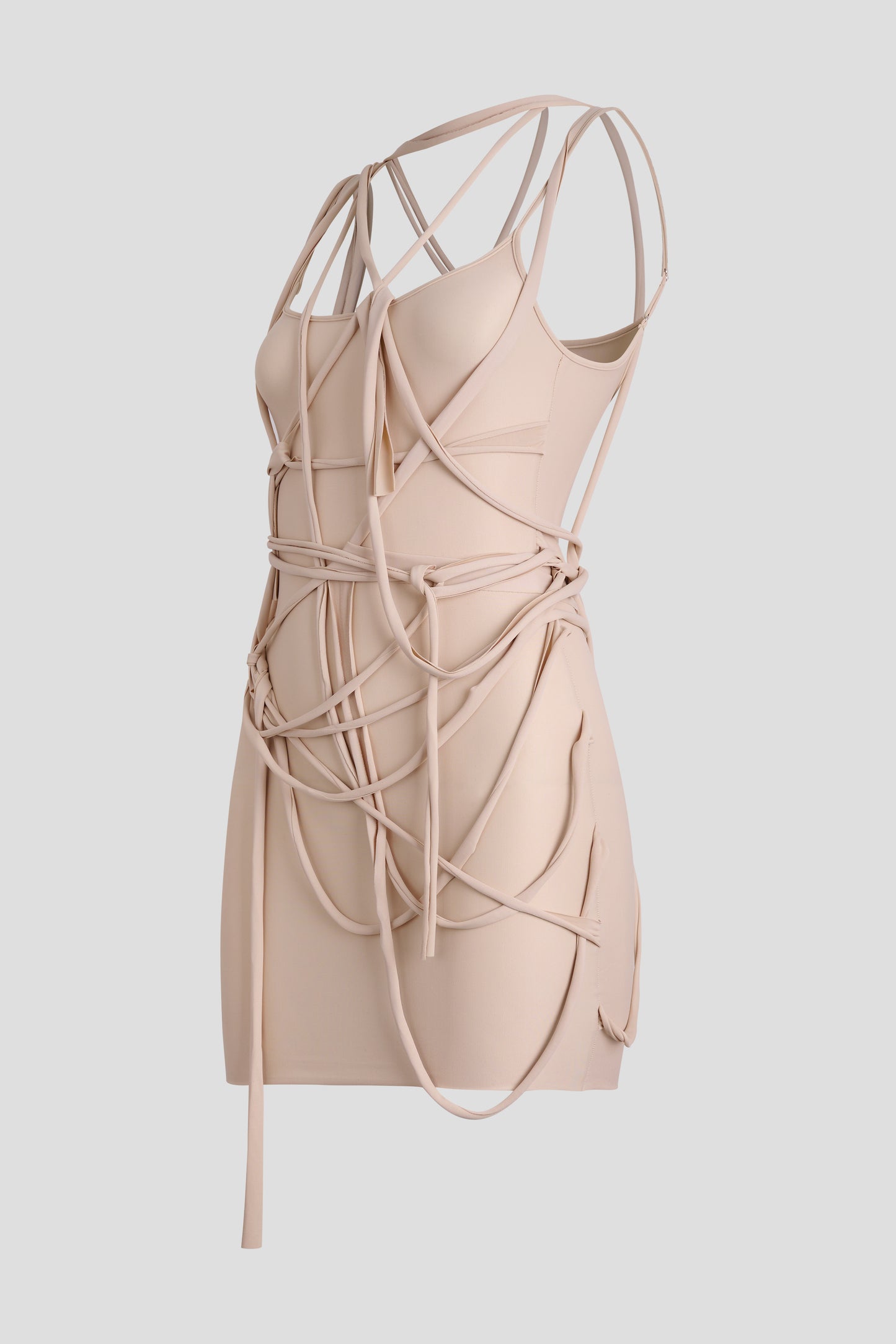 LACED SKIN DRESS