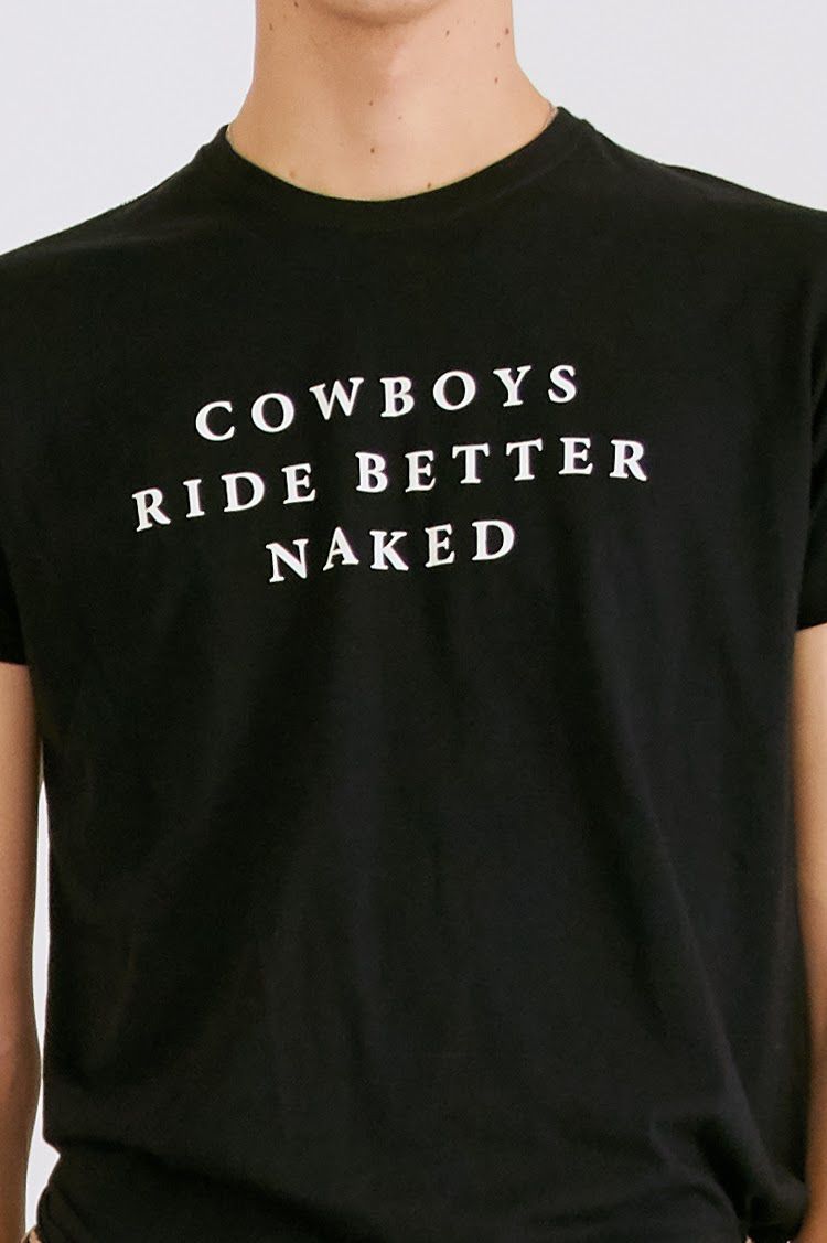 COWBOYS RIDE BETTER NAKED GLOW IN THE DARK EDITION T-SHIRT
