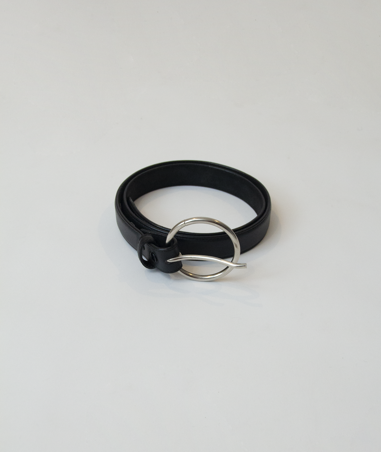 CIRCLE LEATHER BELT