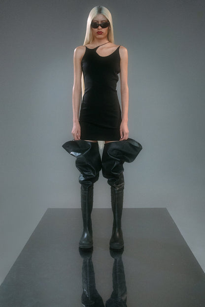 DOUBLE SHOULDER DRESS
