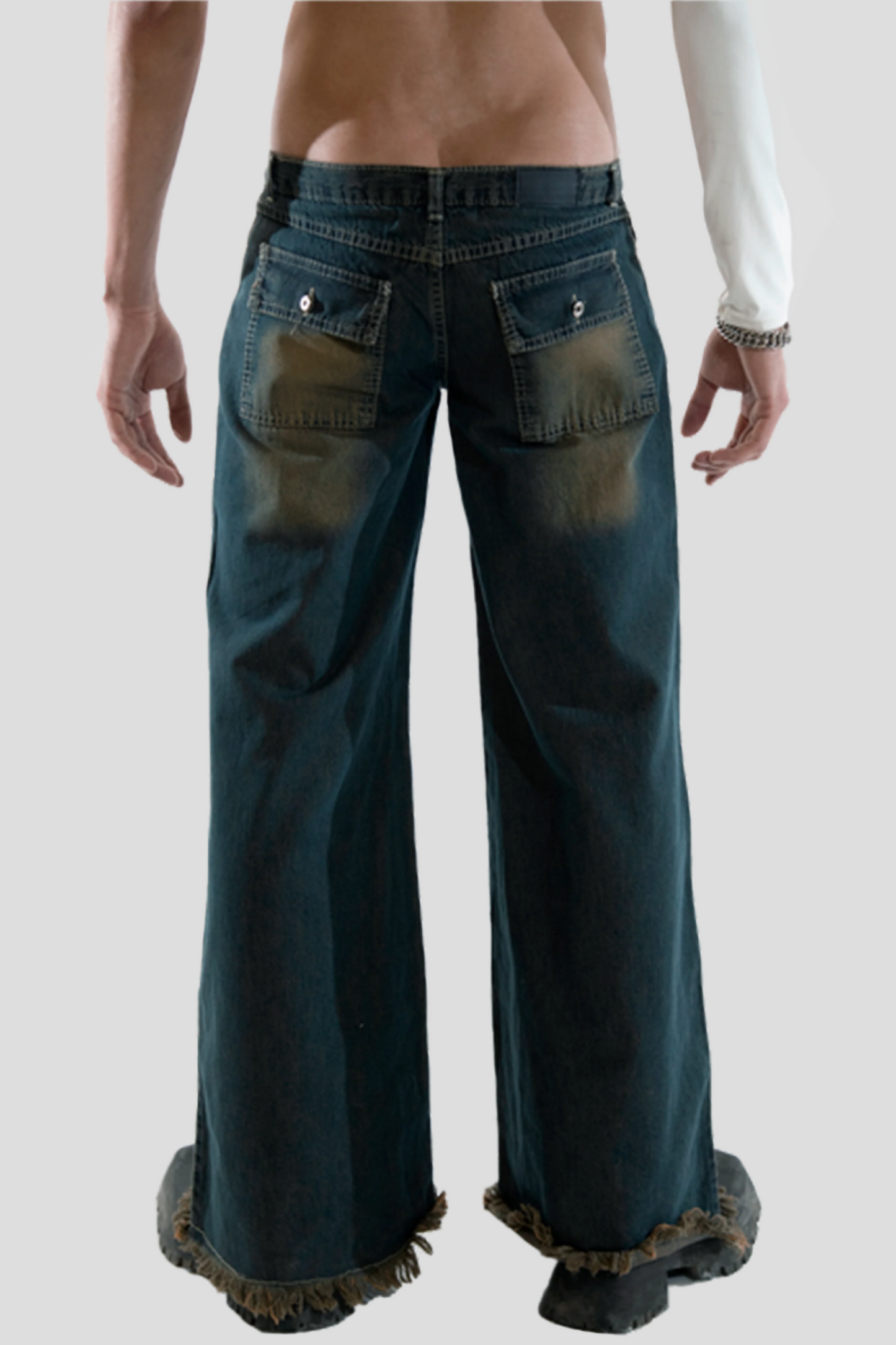 ACID DENIM TROUSERS