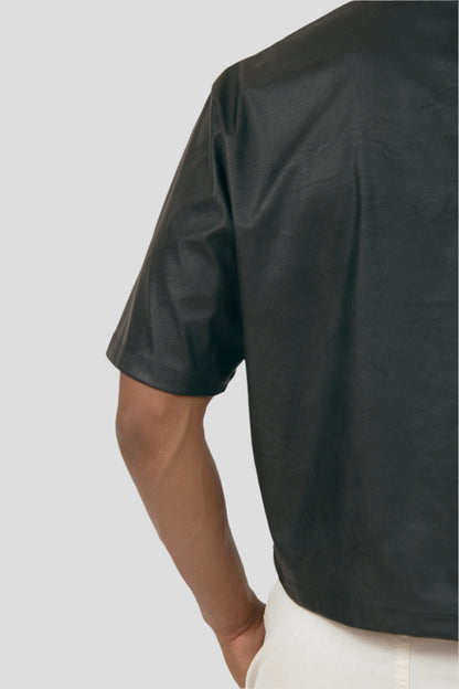 F. LEATHER T-SHIRT