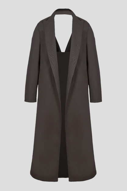 DRAPPED TRENCH COAT