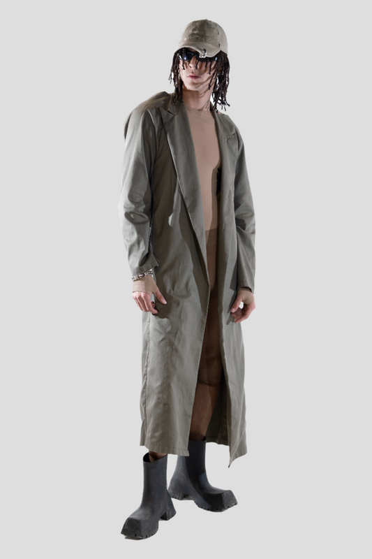 DRAPPED TRENCH COAT