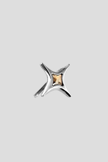 SPIKE STAR EARCUFF CONTEMPORARY LUXURY CHUNKY STAINLESS MINIMAL JEWELRY