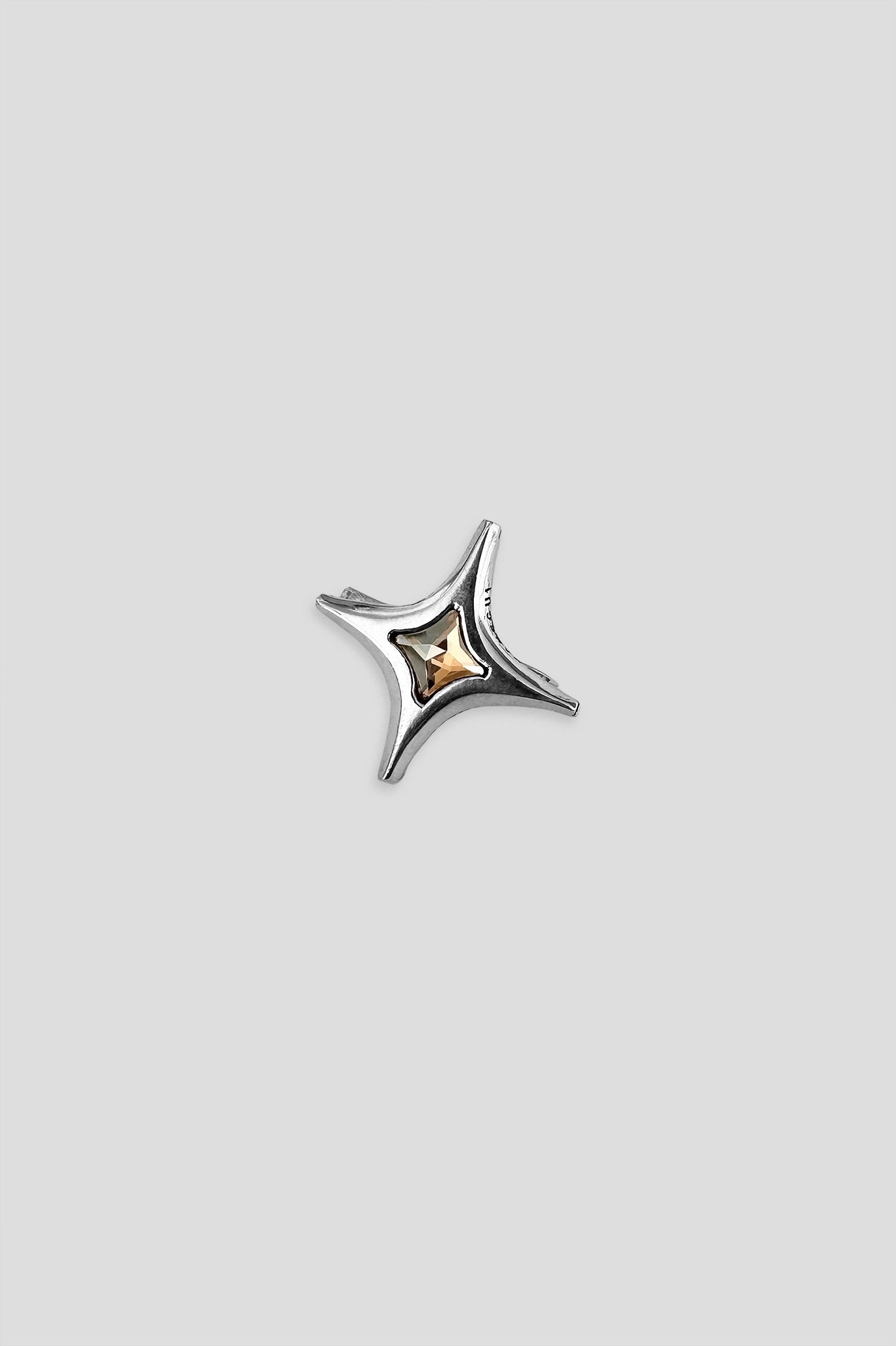 SPIKE STAR SILVER EARCUFF CHUNKY MODERN AESTHETIC JEWELRY